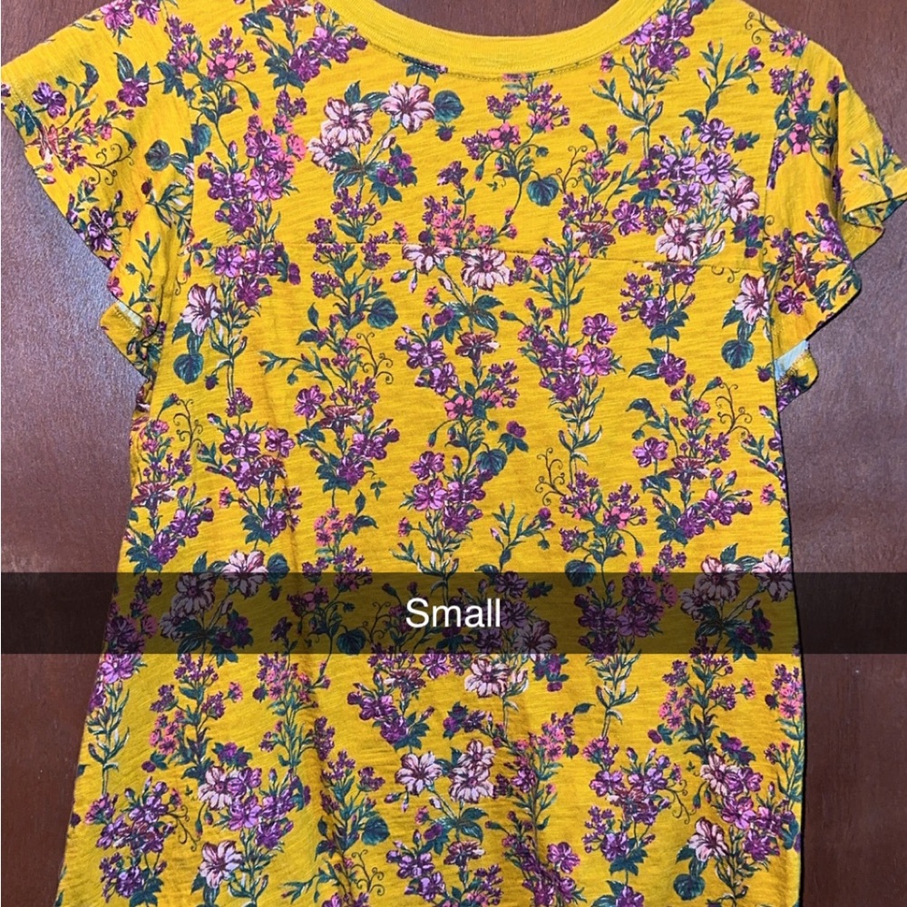 Floral Yellow T-Shirt